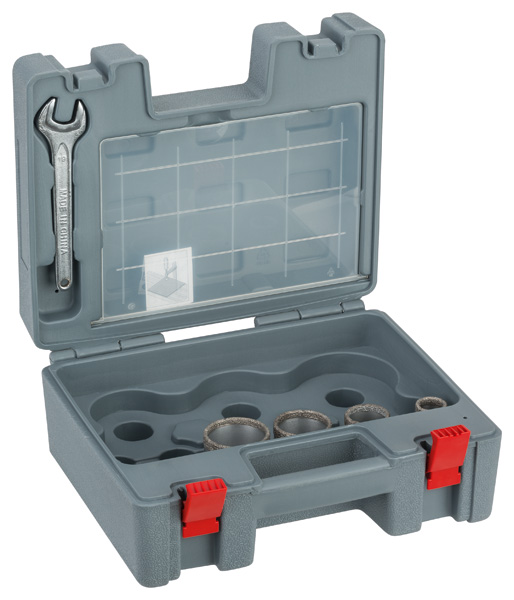 Set de coronas de diamante DrySpeed Best for Ceramic, 4 unidades, de 25 - 51 mm