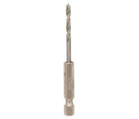 Broca helicoidal para madera, vástago hexagonal de 1/4