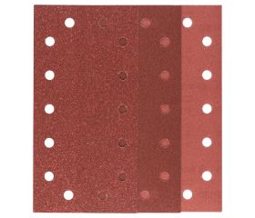 Set de hojas de lija de 10 piezas para lijadora orbitalG = 60, 120, 180