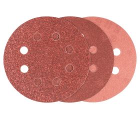 Set mixto de 6 hojas de lija de 125 mm