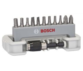 Set de puntas de atornillar con portabrocas PH/PZ/T/S/HEX, 11 unidades