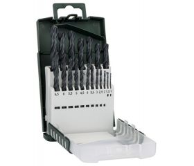 Set de 19 brocas para metal HSS-R, DIN 3381,0; 1,5; 2,0; 2,5; 3,0; 3,5; 4,0; 4,5; 5,0; 5,5; 6,0; 6,5; 7,0; 7,5; 8,0; 8,5; 9,0; 9,5; 10,0 mm