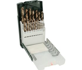 Set de 19 brocas para metal HSS-Co, DIN 338