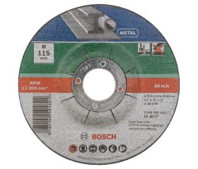 Set de discos de tronzar de 5 piezas, acodado para metalD = 115 mm