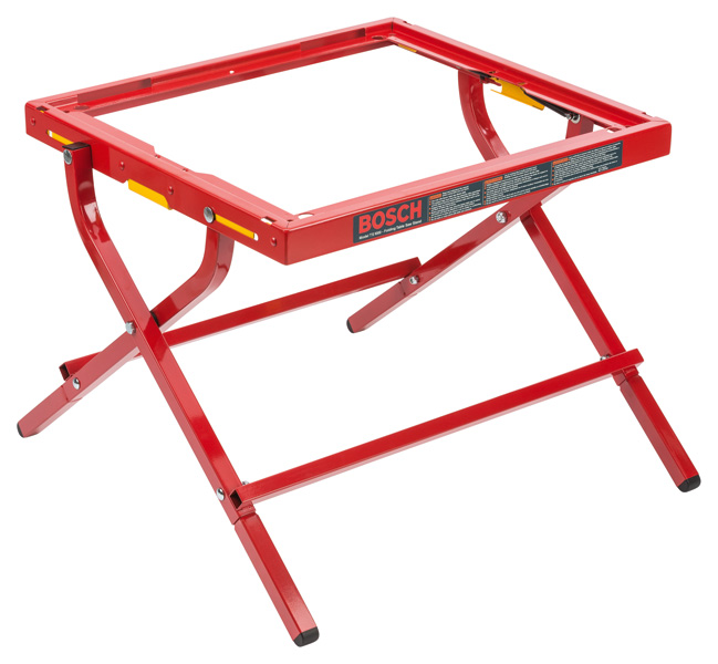 Bastidores auxiliares plegables para sierras de mesa