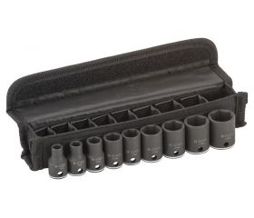 Set de llaves de vaso, 9 unidades, de 7 - 19 mm. Para taladros/atornilladores