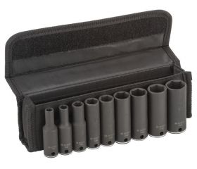 Set de llaves de vaso, 9 unidades, de 7 - 19 mm de largo