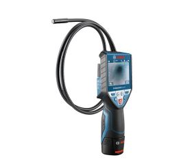 Bosch Professional Sistema 12V Cámara de inspección GIC 120 C (1 batería 12V + cargador, longitud del cable: 120 cm, display: 3.5’’, en L-BOXX)