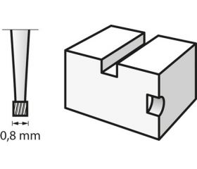 Fresa para grabar 0,8 mm