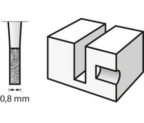 Fresa para grabar 0,8 mm