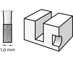 Fresa para grabar 1,6 mm