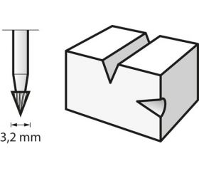 Fresa de alta velocidad 3,2 mm