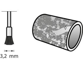 Cepillo de cerdas 3,2 mm