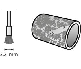 Cepillo de acero al carbono 3,2 mm