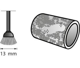 Cepillo de acero inoxidable 13 mm