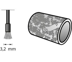 Cepillo de acero inoxidable 3,2 mm