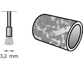 Cepillo de latón 3,2 mm