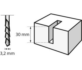 Broca de corte espiral multiusos