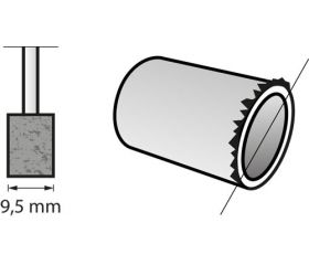 Punta de amolar de óxido de aluminio 9,5 mm