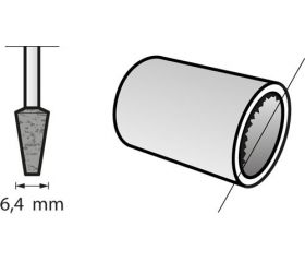 Punta de amolar de óxido de aluminio 6,4 mm