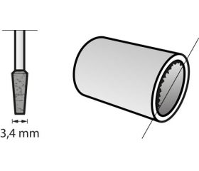Punta de amolar de óxido de aluminio 3,4 mm