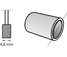 Punta de amolar de óxido de aluminio 4,8 mm