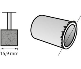 Punta de amolar de óxido de aluminio 15,9 mm