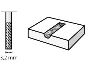 Punta cuadrada de fresa de carburo de tungsteno 3,2 mm