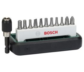 Set mixto de 12 puntas de atornillar estándar (S, PH, PZ, HEX, T)