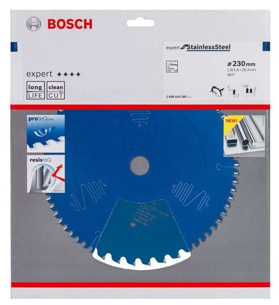 Hoja de sierra circular EXPERT Stainless Steel, 230 x 1,9/1,6 x 25,4 mm, T46