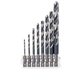 Sets de brocas helicoidales HSS Impact Control con vástago de inserción hexagonal