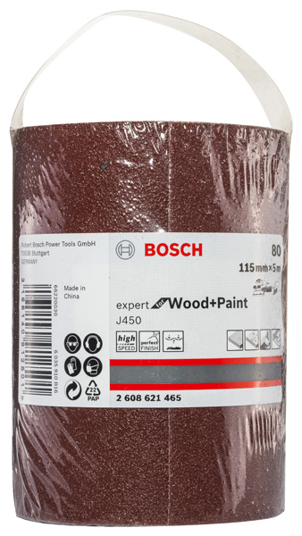 J450 Expert for Wood and Paint, 115 mm X 5 m, G80