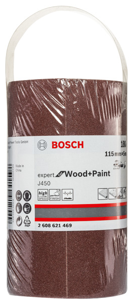 J450 Expert for Wood and Paint, 115 mm X 5 m, G180