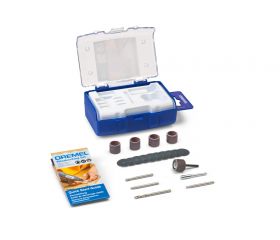 Juego de accesorios DREMEL para trabajo en madera, 20 piezas, grabado, lijado, taladrado