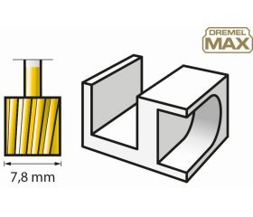 2 brocas de tallado Dremel Max 115DM de 7,8 mm