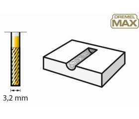 Broca de tallado de carburo de tungsteno Dremel Max 9901DM