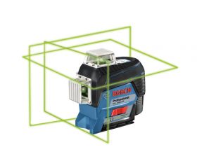 Bosch Professional Sistema 12V Nivel Láser GLL 3-80 CG (sin batería ni cargador, láser verde, interior, conexión Bluetooth, alcance hasta 30 m, soporte universal BM1, en L-BOXX)
