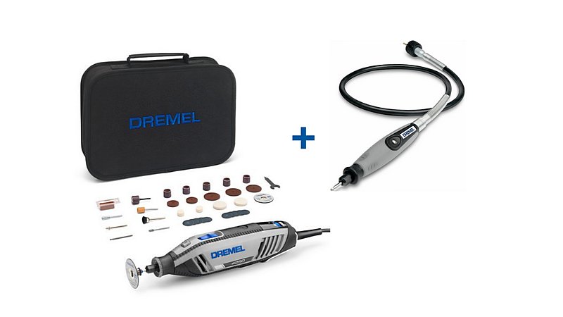 DREMEL 4250 - 35: multiherramienta con cable (175 W), 35 accesorios, eje flexible