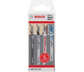 Set de 15 hojas de sierra de calar para madera y metal con vástago de inserción en T
