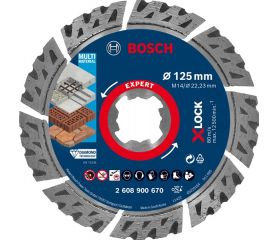 Disco de corte de diamante EXPERT MultiMaterial X-LOCK de 125 x 22,23 x 2,4 x 12 mm