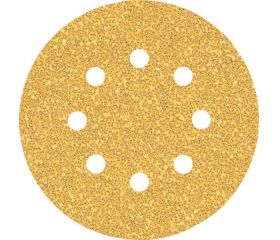 Papel de lija EXPERT C470 con 8 orificios para lijadoras excéntricas de 125 mm, G 40, 5 unidades