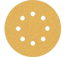 Papel de lija EXPERT C470 con 8 orificios para lijadoras excéntricas de 125 mm, G 60, 5 unidades