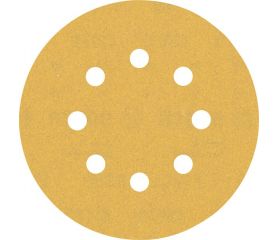 Papel de lija EXPERT C470 con 8 orificios para lijadoras excéntricas de 125 mm, G 180, 5 unidades