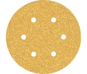 Papel de lija EXPERT C470 con 6 orificios para lijadoras excéntricas de 150 mm, G 40, 5 unidades