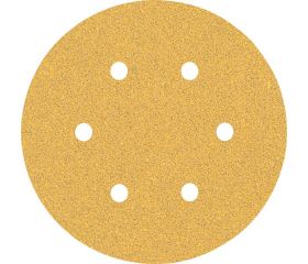 Papel de lija EXPERT C470 con 6 orificios para lijadoras excéntricas de 150 mm, G 60, 5 unidades