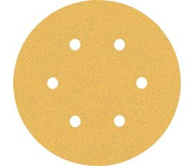 Papel de lija EXPERT C470 con 6 orificios para lijadoras excéntricas de 150 mm, G 80, 5 unidades