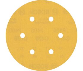 Papel de lija EXPERT C470 con 6 orificios para lijadoras excéntricas de 150 mm, G 400, 5 unidades