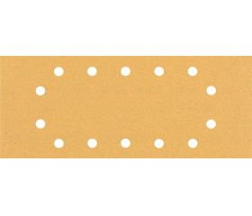 Papel de lija EXPERT C470 con 14 orificios para lijadoras orbitales 115 x 280 mm, G 100 10 unidades