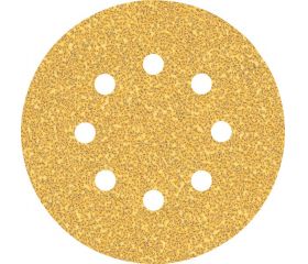 Papel de lija EXPERT C470 con 8 orificios para lijadoras excéntricas de 125 mm, G 40, 50 unidades