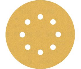 Papel de lija EXPERT C470 con 8 orificios para lijadoras excéntricas de 125 mm, G 180, 50 unidades